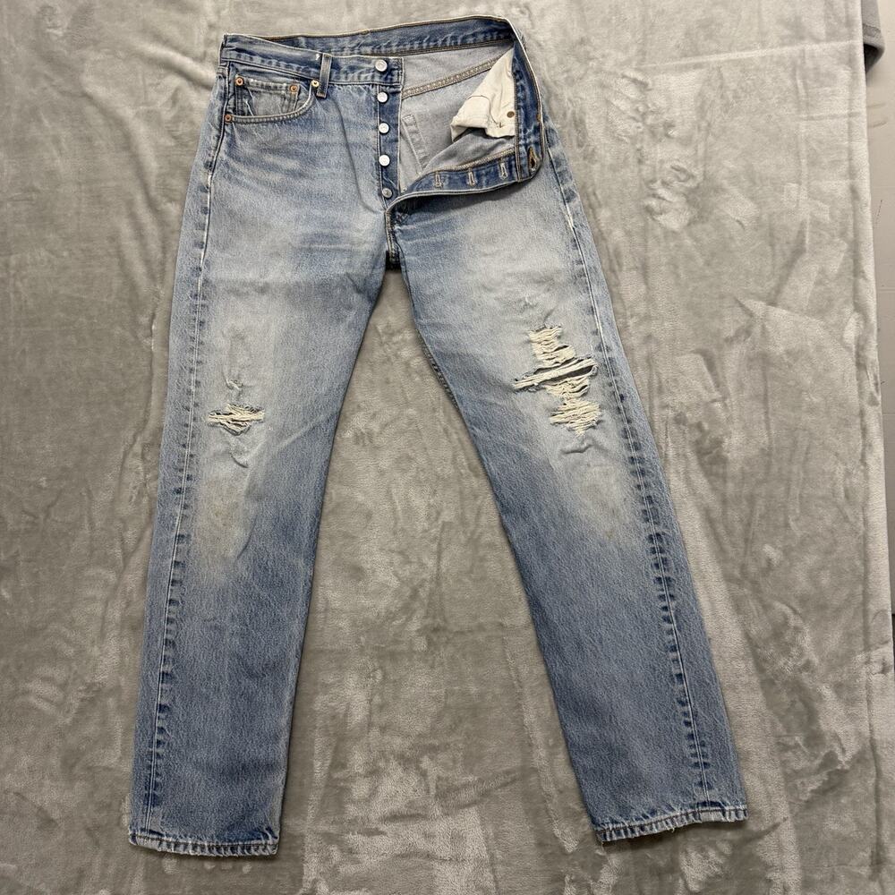 Vintage Levis 501 XX Mens 34x36 (Fits 32x32) Distressed Button Fly Y2K 2005